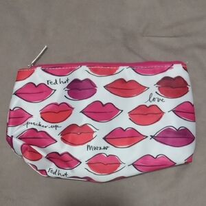 Clinique Lip Print Cosmetic Bag